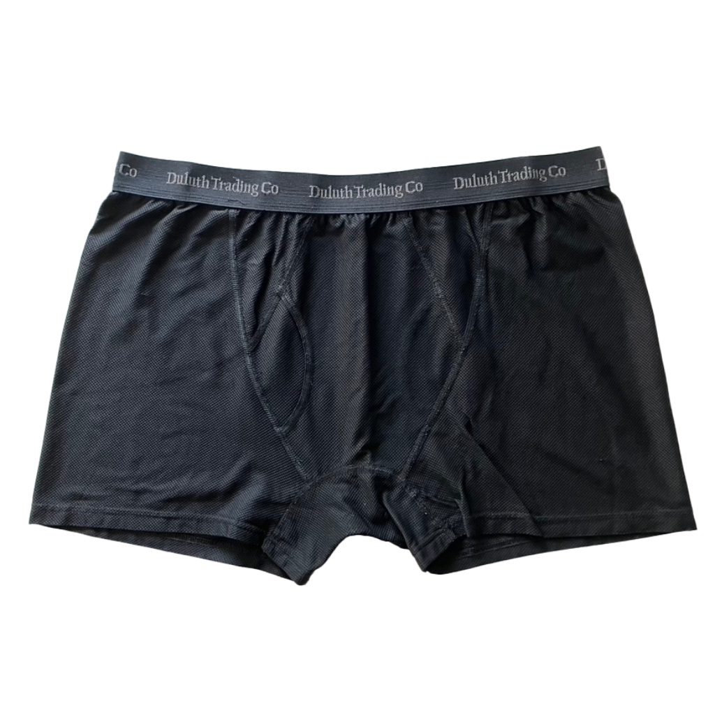 Men's Duluth Trading Company Buck Naked Performance Short Black Boxer Briefs 2xl